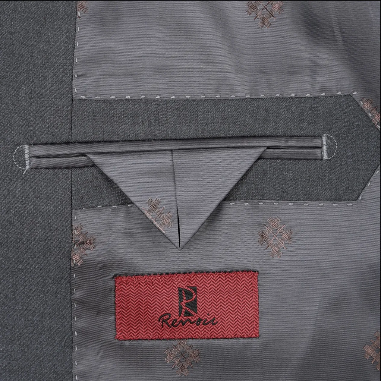 Men's Renoir Two Piece Charcoal Classic Fit Suit