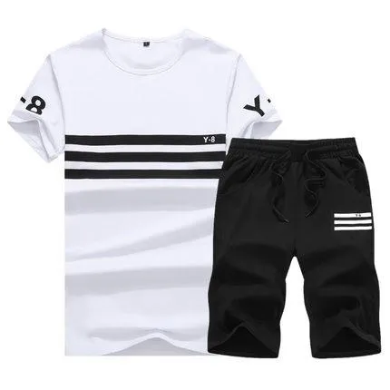 Men's Summer Athentics Match Suit Set Up To 5XL
