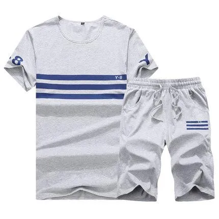 Men's Summer Athentics Match Suit Set Up To 5XL