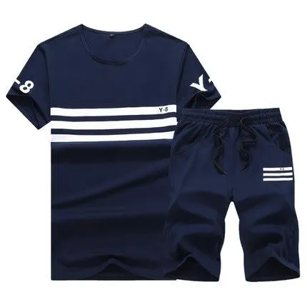 Men's Summer Athentics Match Suit Set Up To 5XL