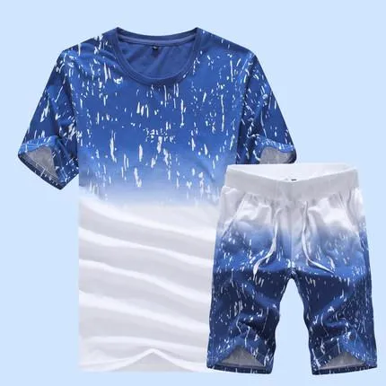 Men's Summer Athentics Match Suit Set Up To 5XL