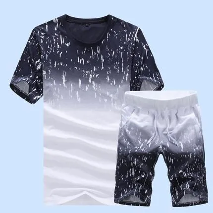 Men's Summer Athentics Match Suit Set Up To 5XL