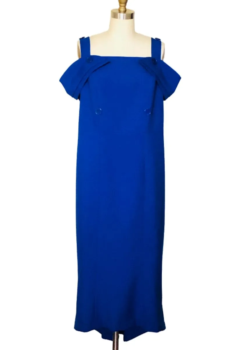 Monica’s Gabardine Double Breasted Jacket & Dress - Style #Mk1 (Blue)