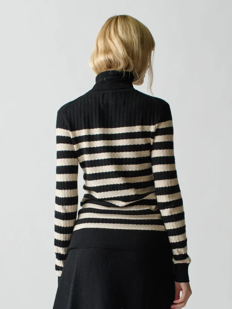 Morrissey Stripe Turtleneck