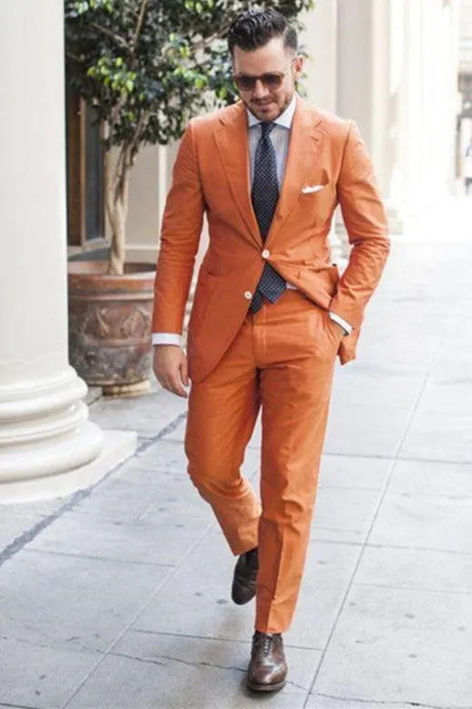 Notched Lapel Designer Men Suits