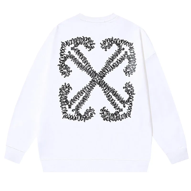 OFF-WHITE Logo-Embroidered Cotton Sweatshirts