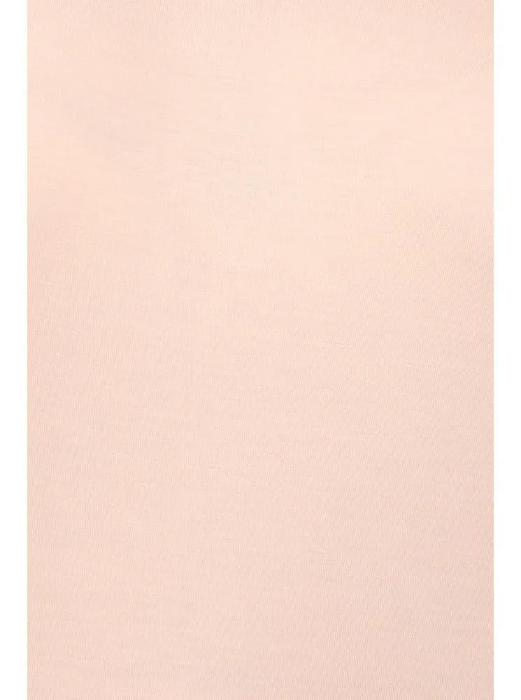 Plus Size Essential Off The Shoulder Pink Top