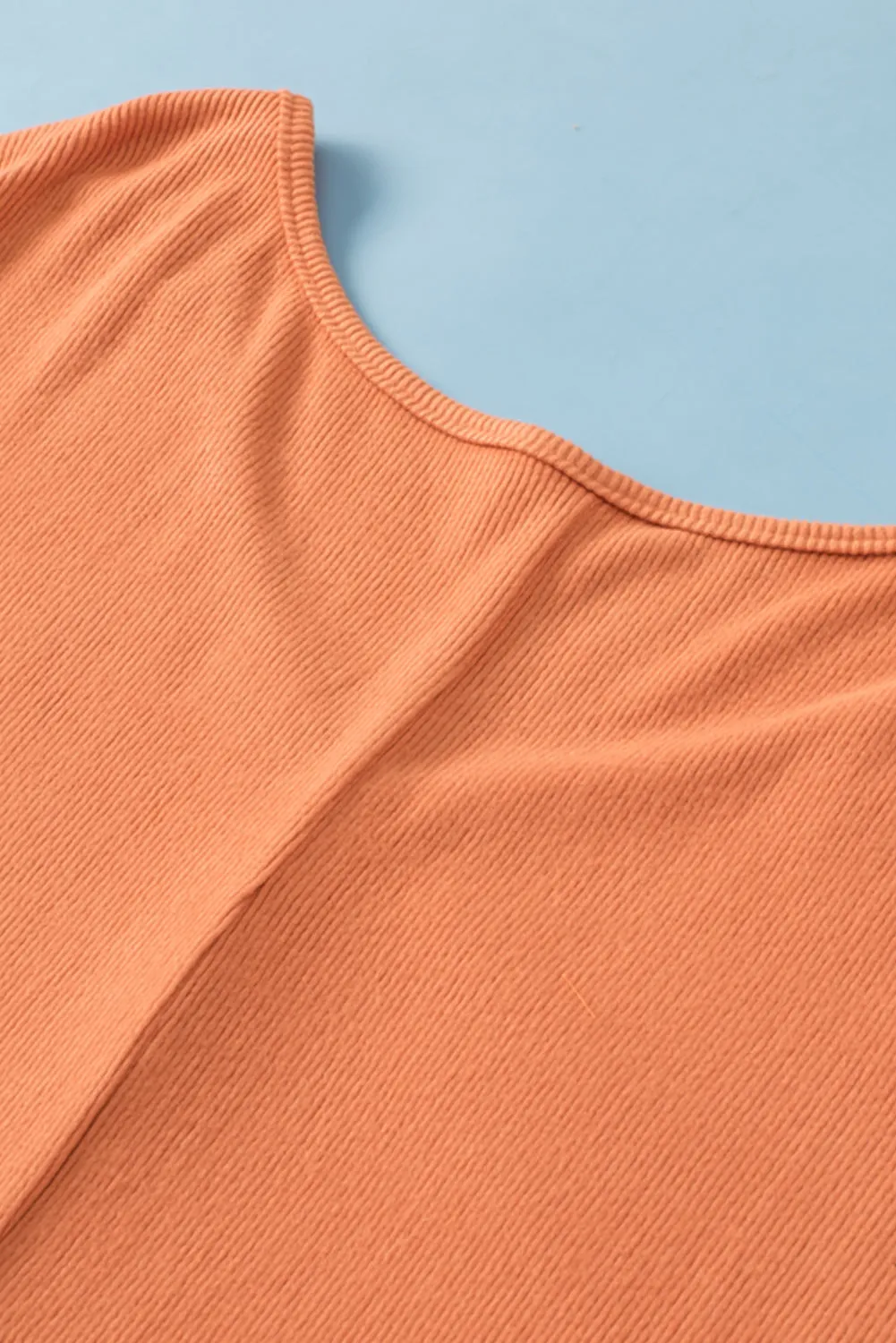 Plus Size Twist Hem Ribbed Top