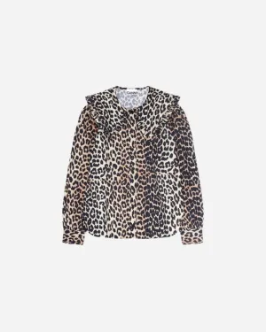 Printed Cotton Poplin - Leopard