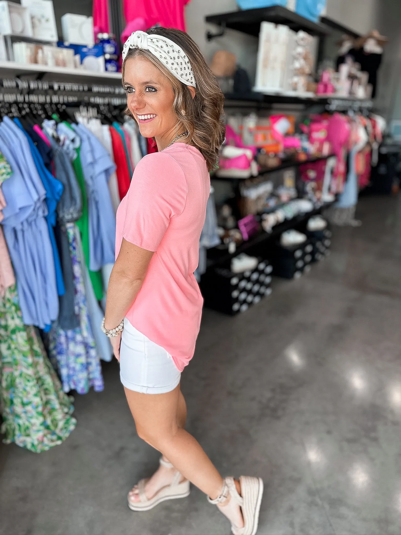 Sally V Neck Soft T Shirt