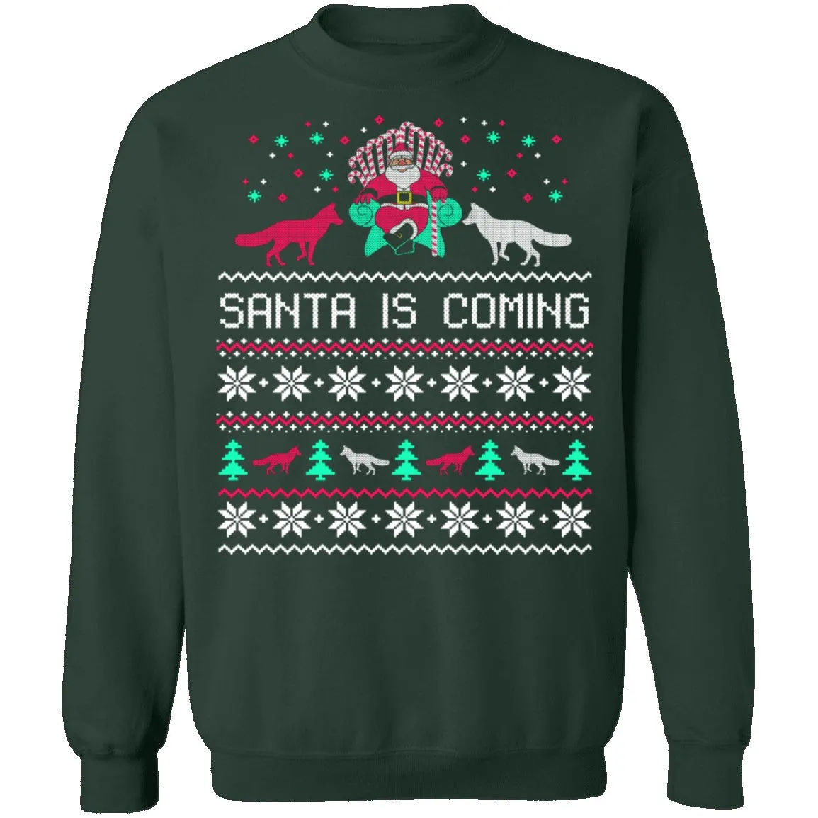 Santa Is Coming Ugly Christmas Sweater