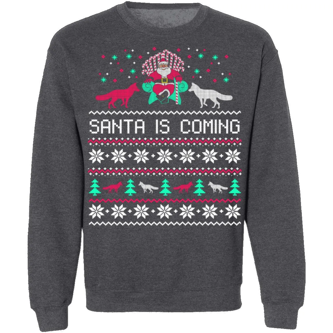 Santa Is Coming Ugly Christmas Sweater