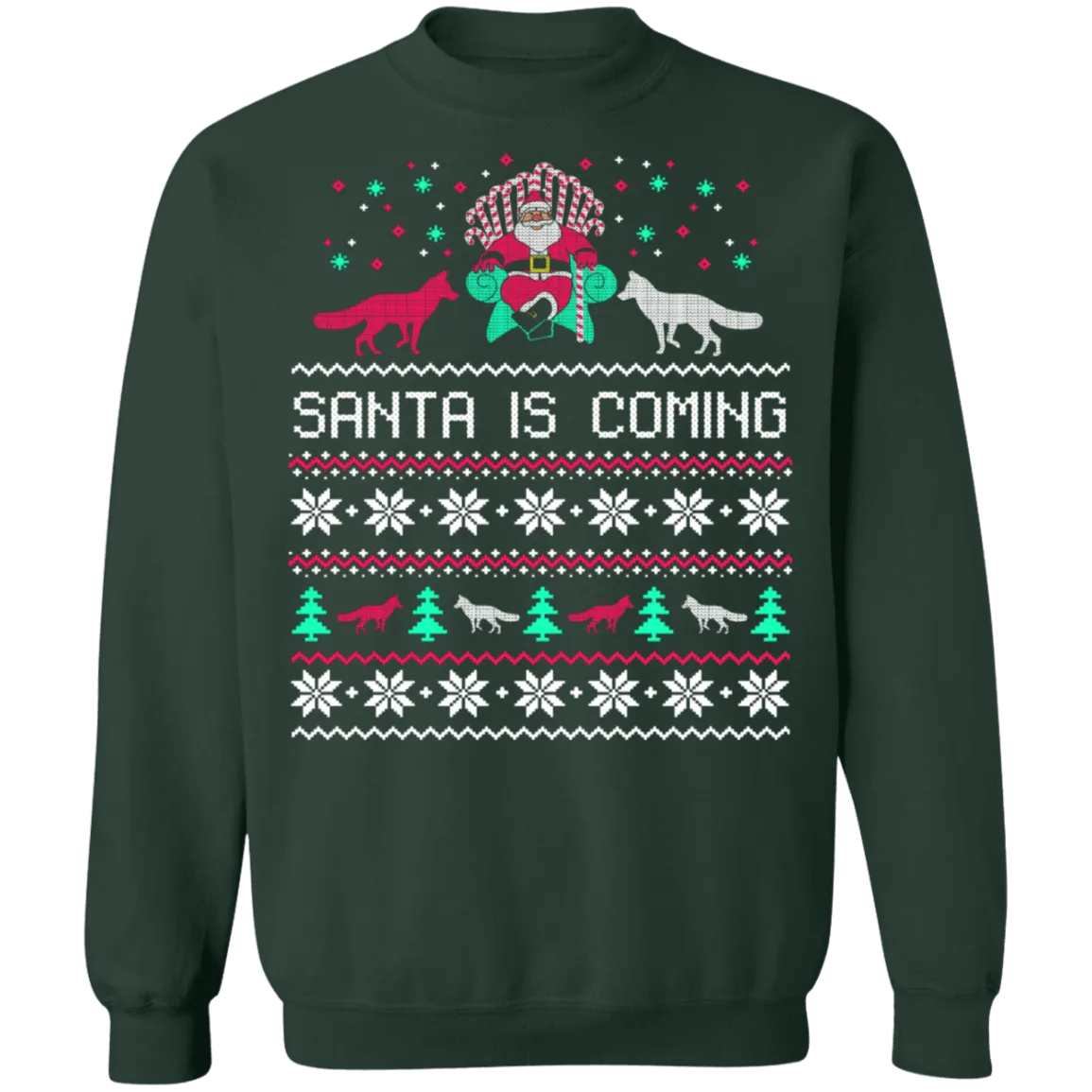 Santa Is Coming Ugly Christmas Sweater