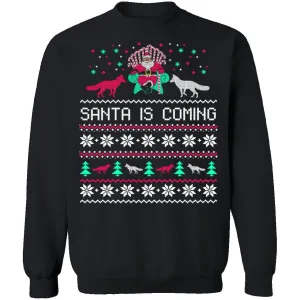 Santa Is Coming Ugly Christmas Sweater