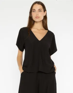 Satin Crepe Everyday V Neck 1497