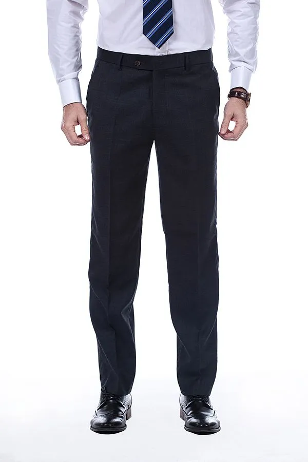 Sharp-looking Plaid Grey Mens Suits Notch Lapel Suits for Men