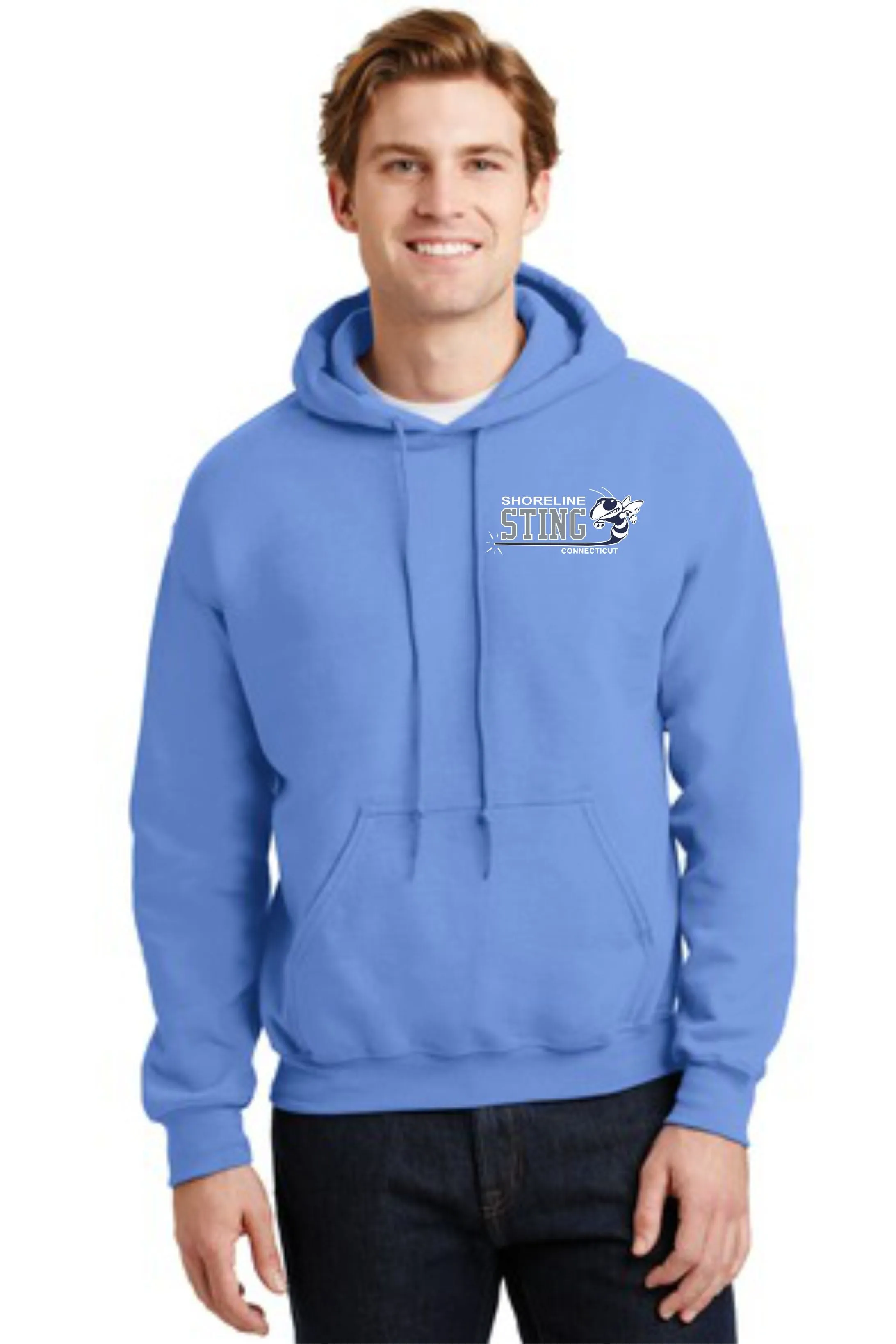 Shoreline Sting Cotton Blend Embroidered Hoodie