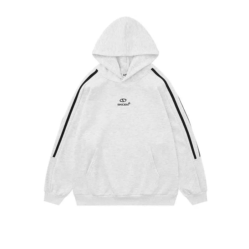 Simple Embroidered Round Neck Sweatshirt