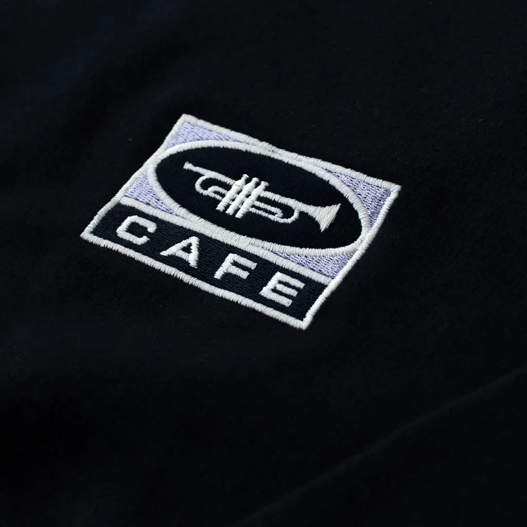 Skateboard Cafe 45 Embroidered Crew - Black