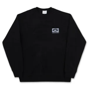 Skateboard Cafe 45 Embroidered Crew - Black