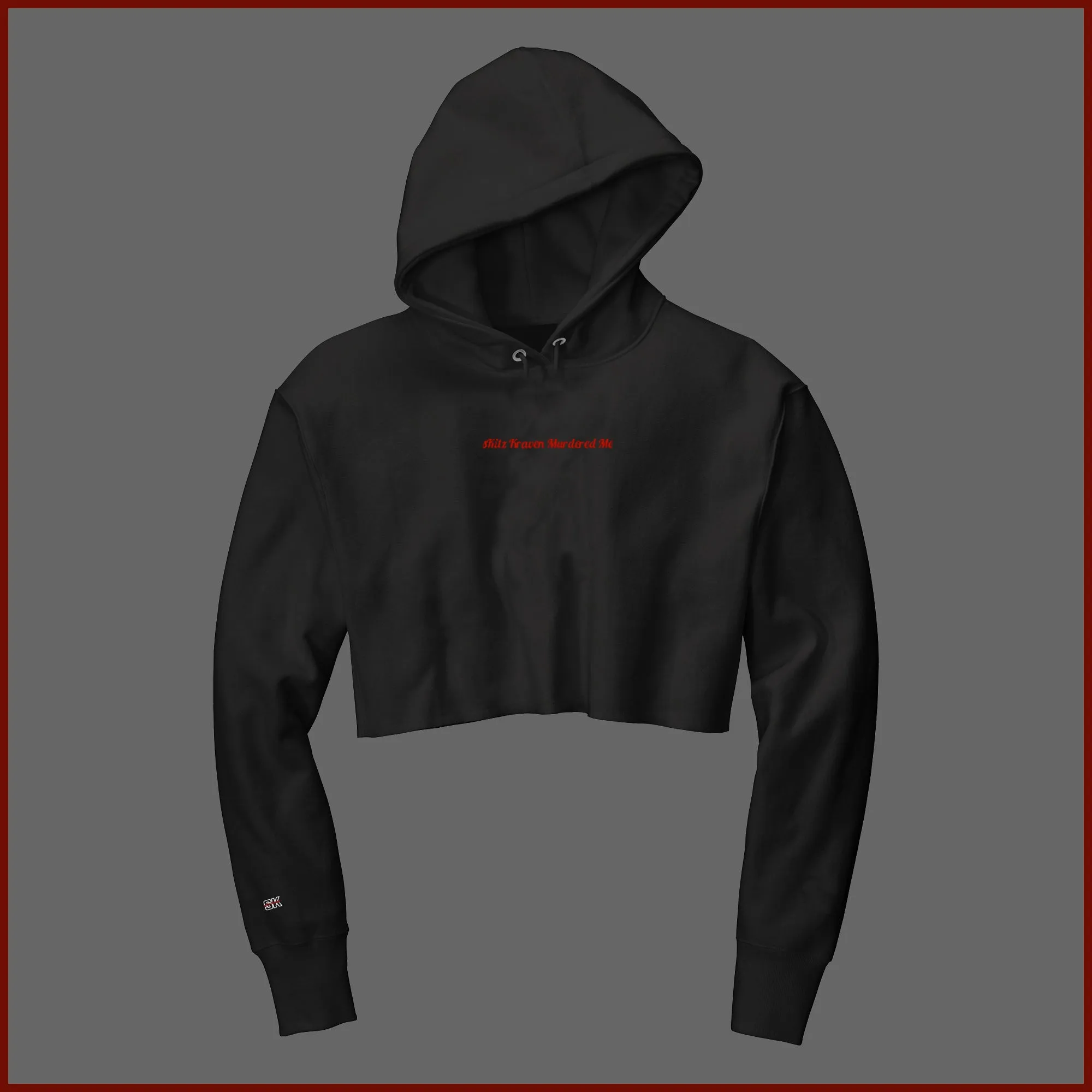 sKitz Kraven Murdered Me Crop Hoodie (Black)