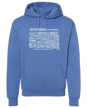 South Dakota Counties (By The Numbers) Hooded Sweatshirts
