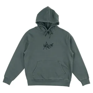 Spine garment dyed hoodie - Duck