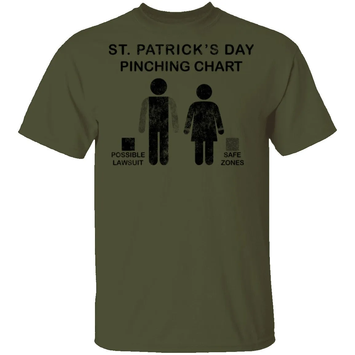 St. Patrick's Day Pinching Chart T-Shirt