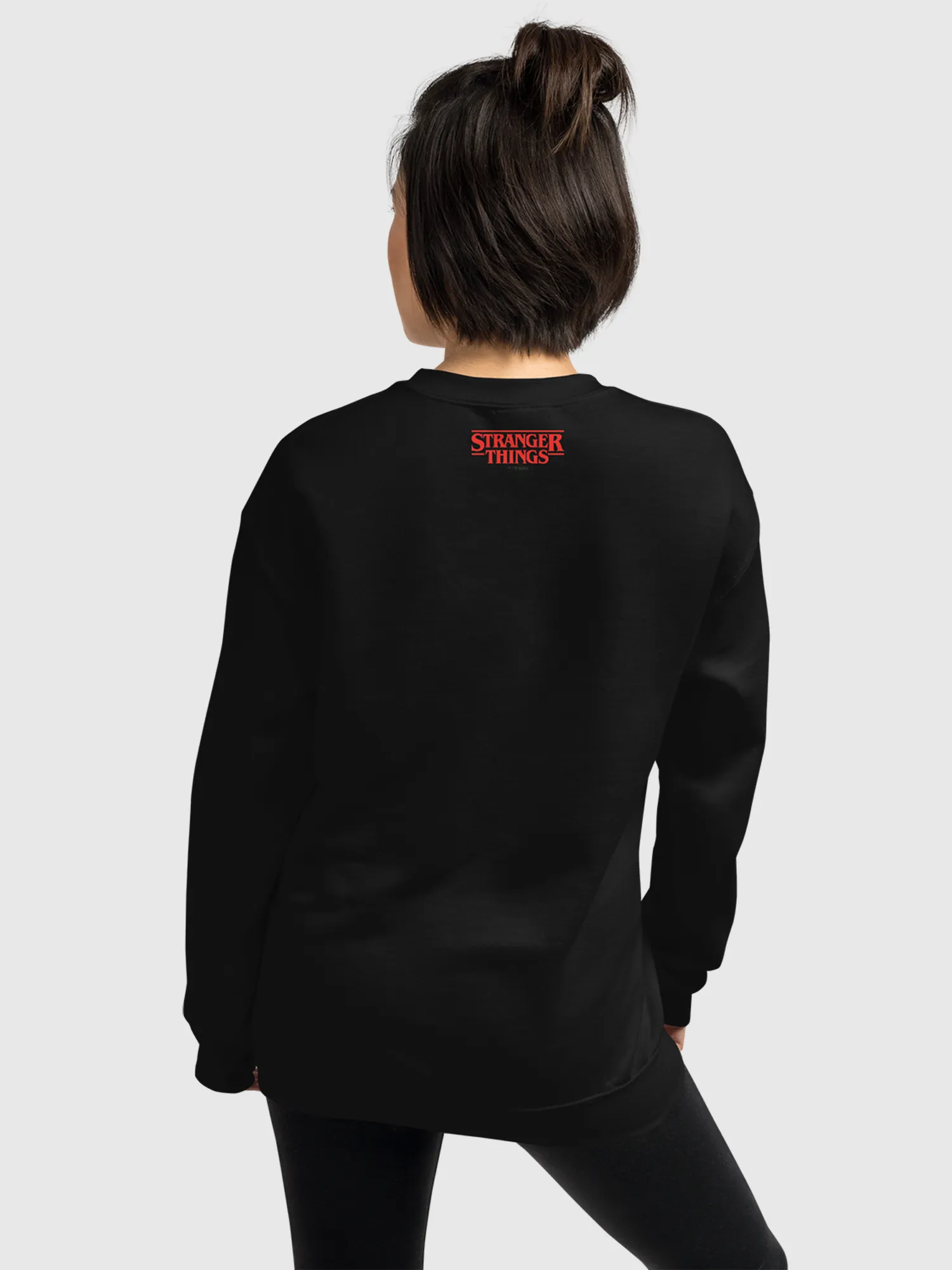 Stranger Things Upside Down Embroidered Crewneck Sweatshirt