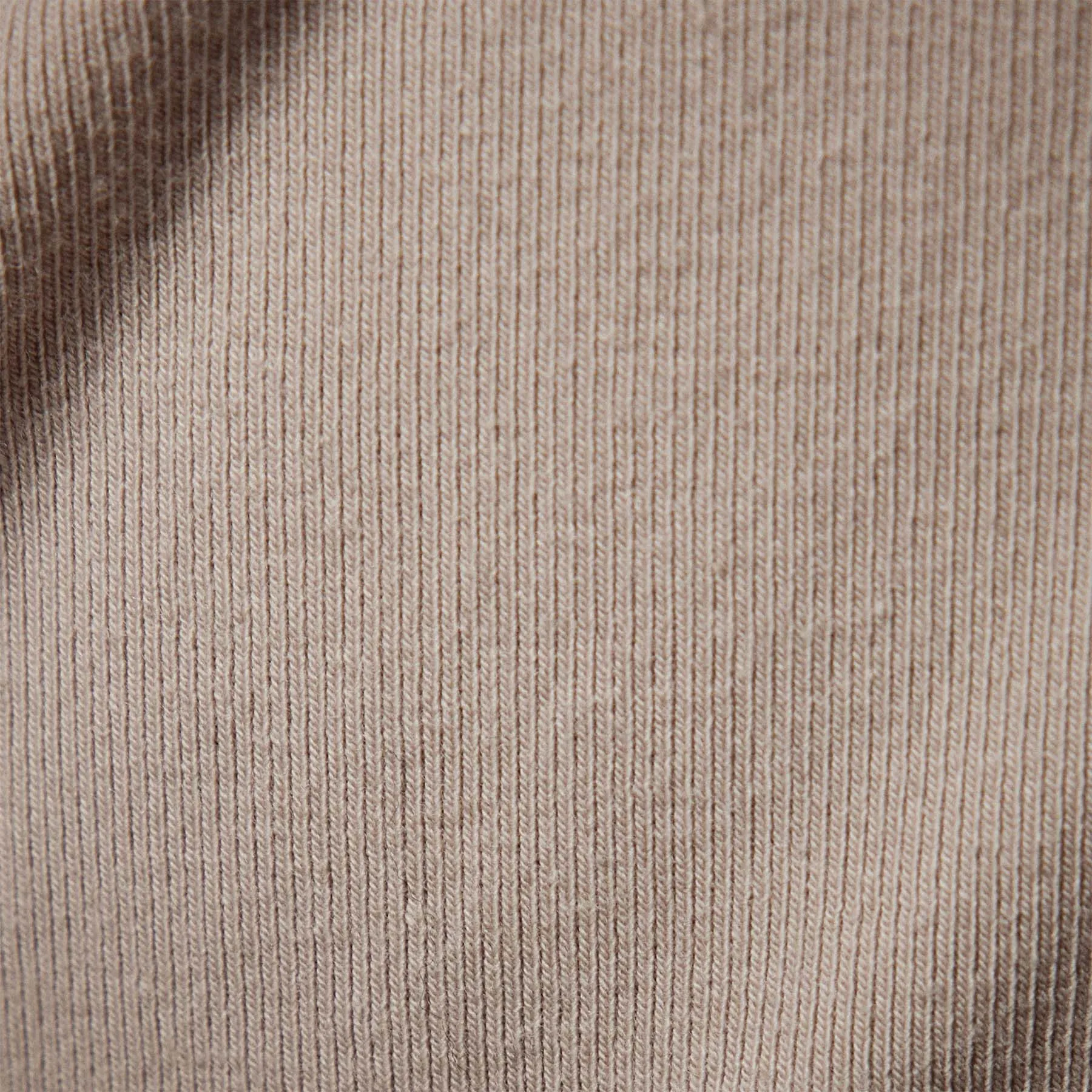 Stretch Lotus Deep V Tee - Nude