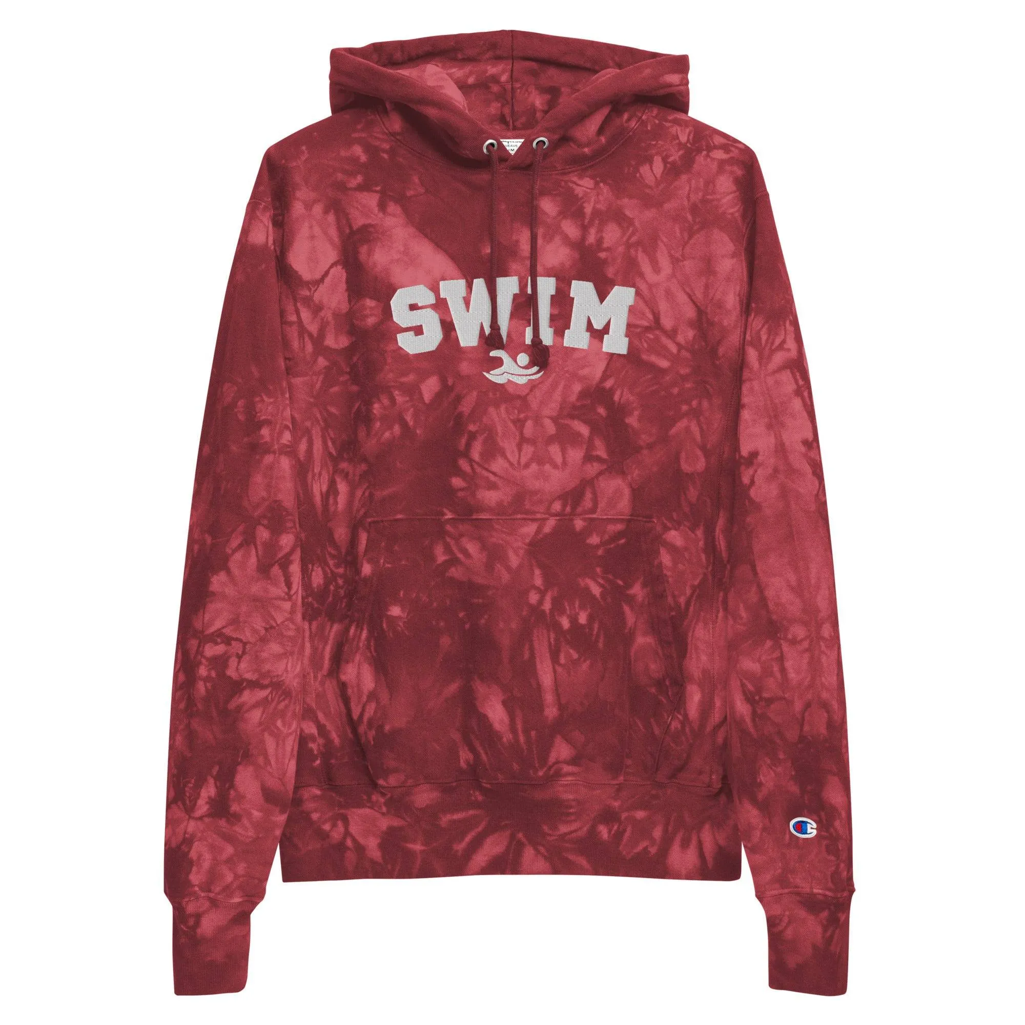 Swim Champion® Premium Hoodie Embroidered Tie-Dye