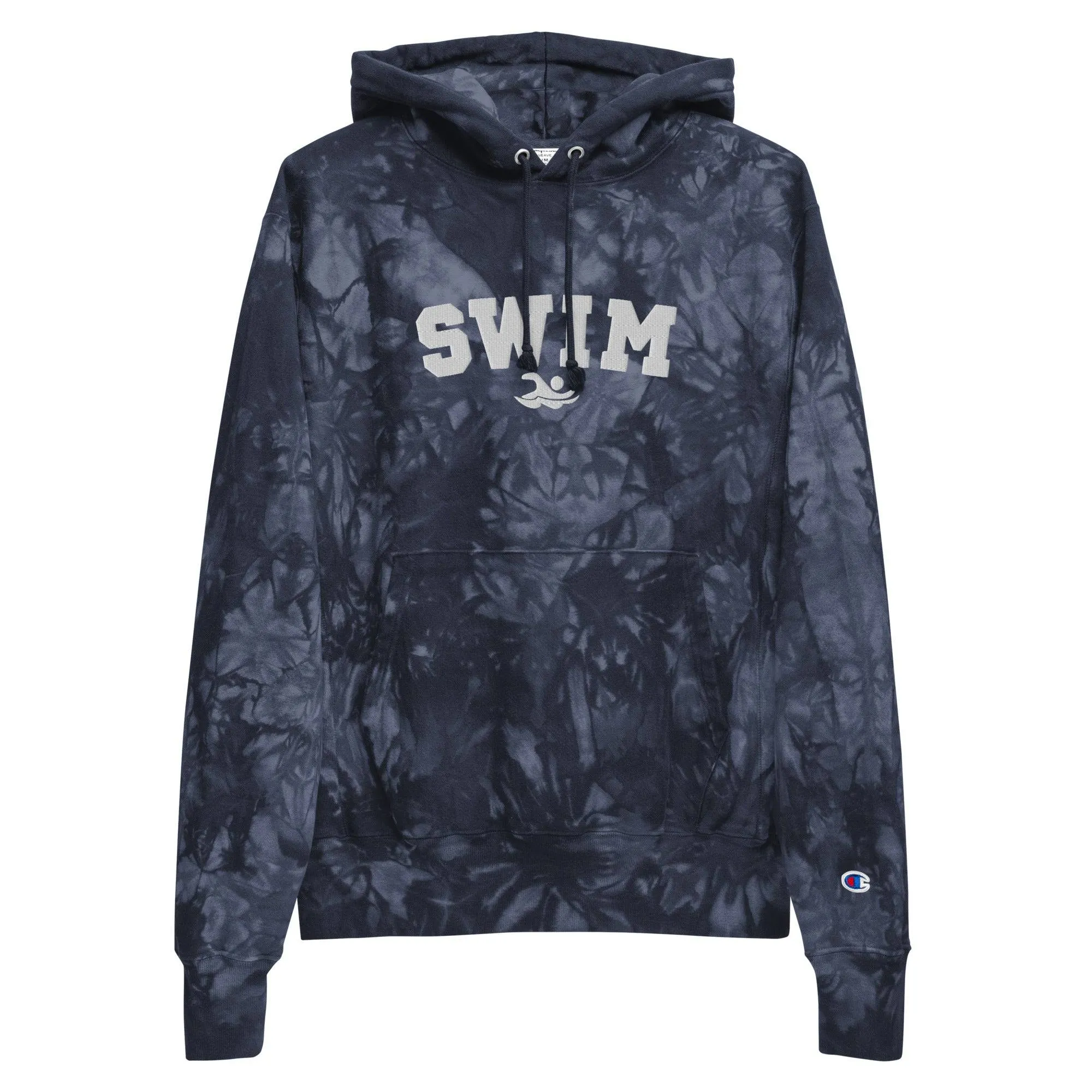 Swim Champion® Premium Hoodie Embroidered Tie-Dye