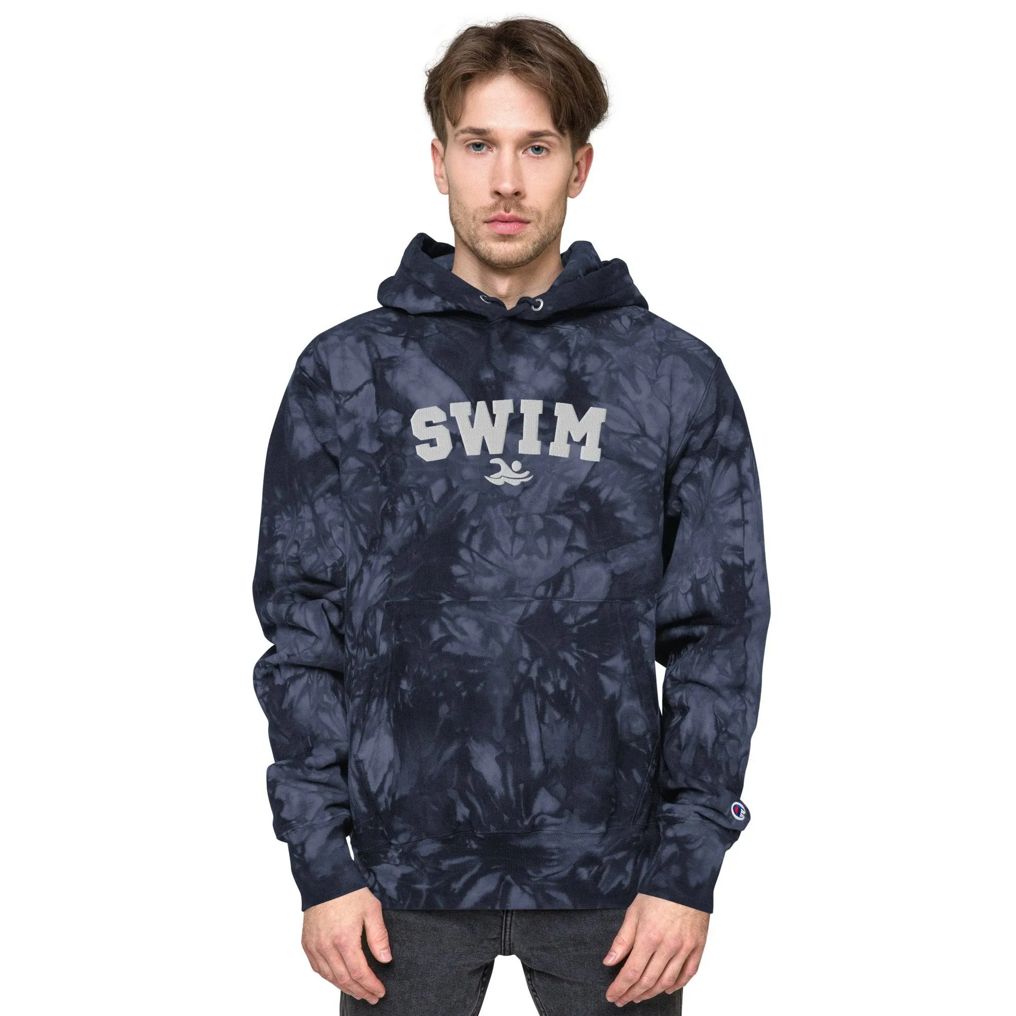 Swim Champion® Premium Hoodie Embroidered Tie-Dye