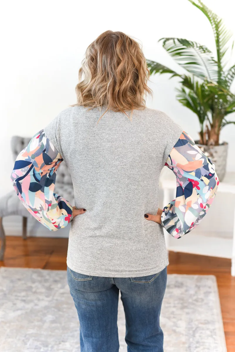 Tessa Patchwork Button Front Top FINAL SALE