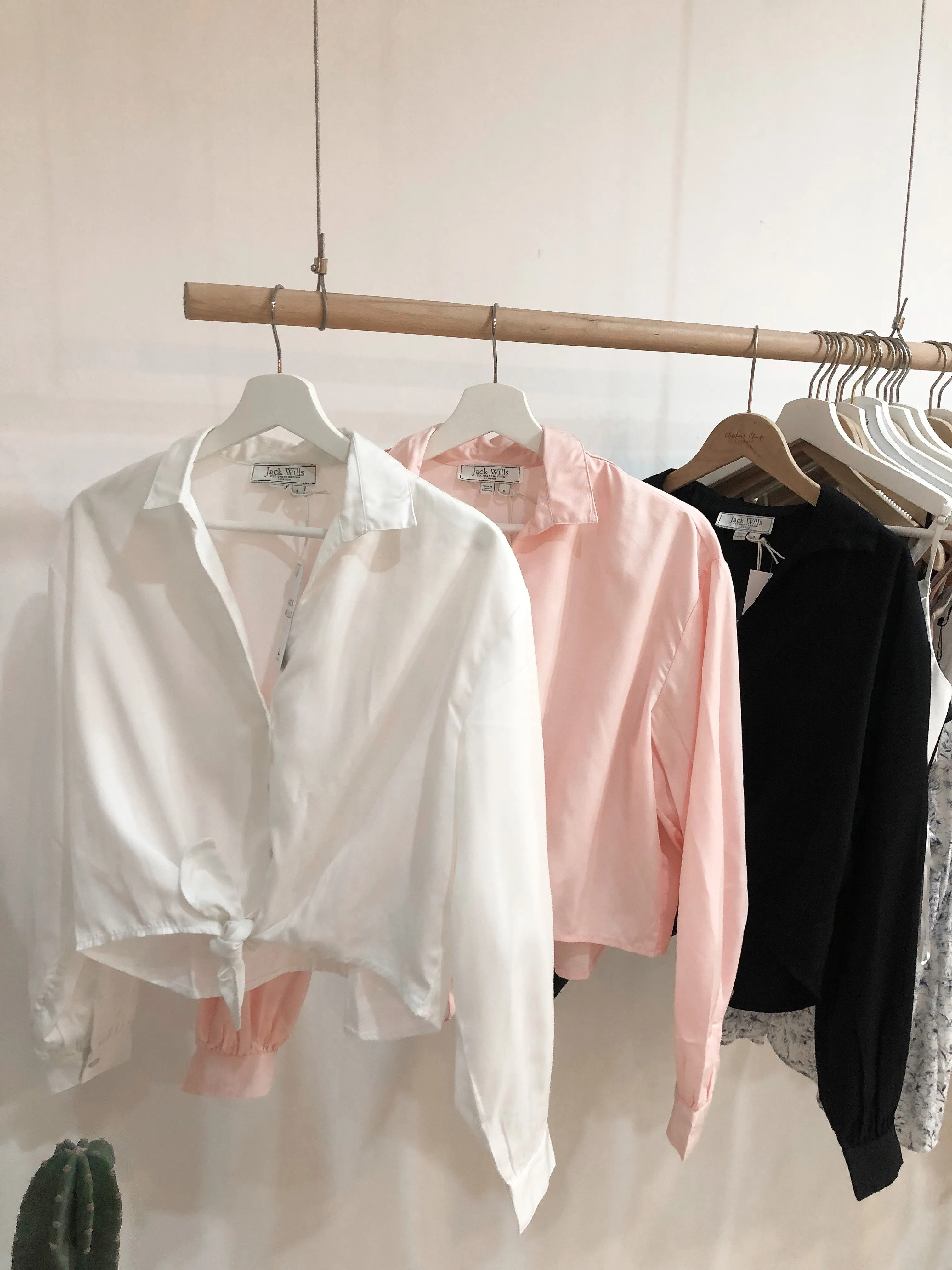 Tie-Front V Neck Blouse