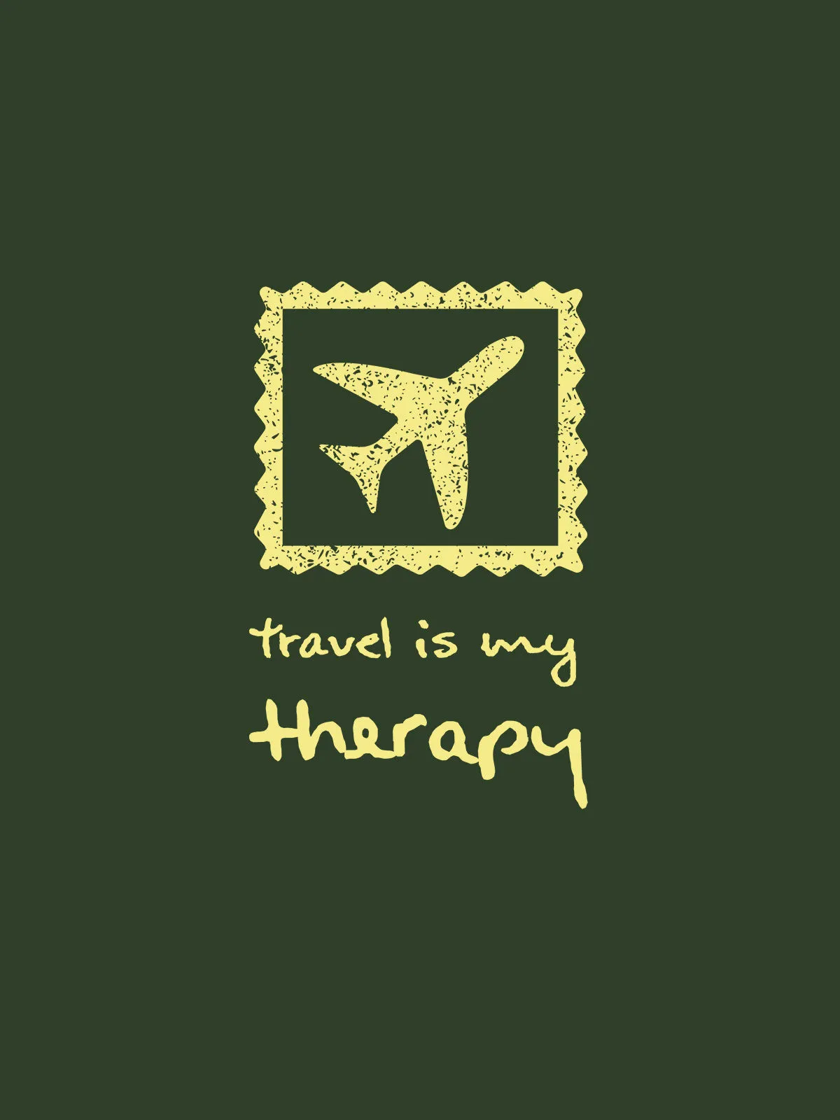 Travel Therapy Printed Cotton Hoodie for Men & Women