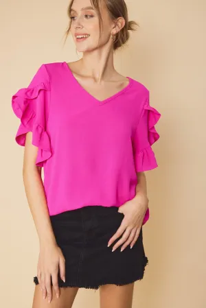Tulip V-Neck Top