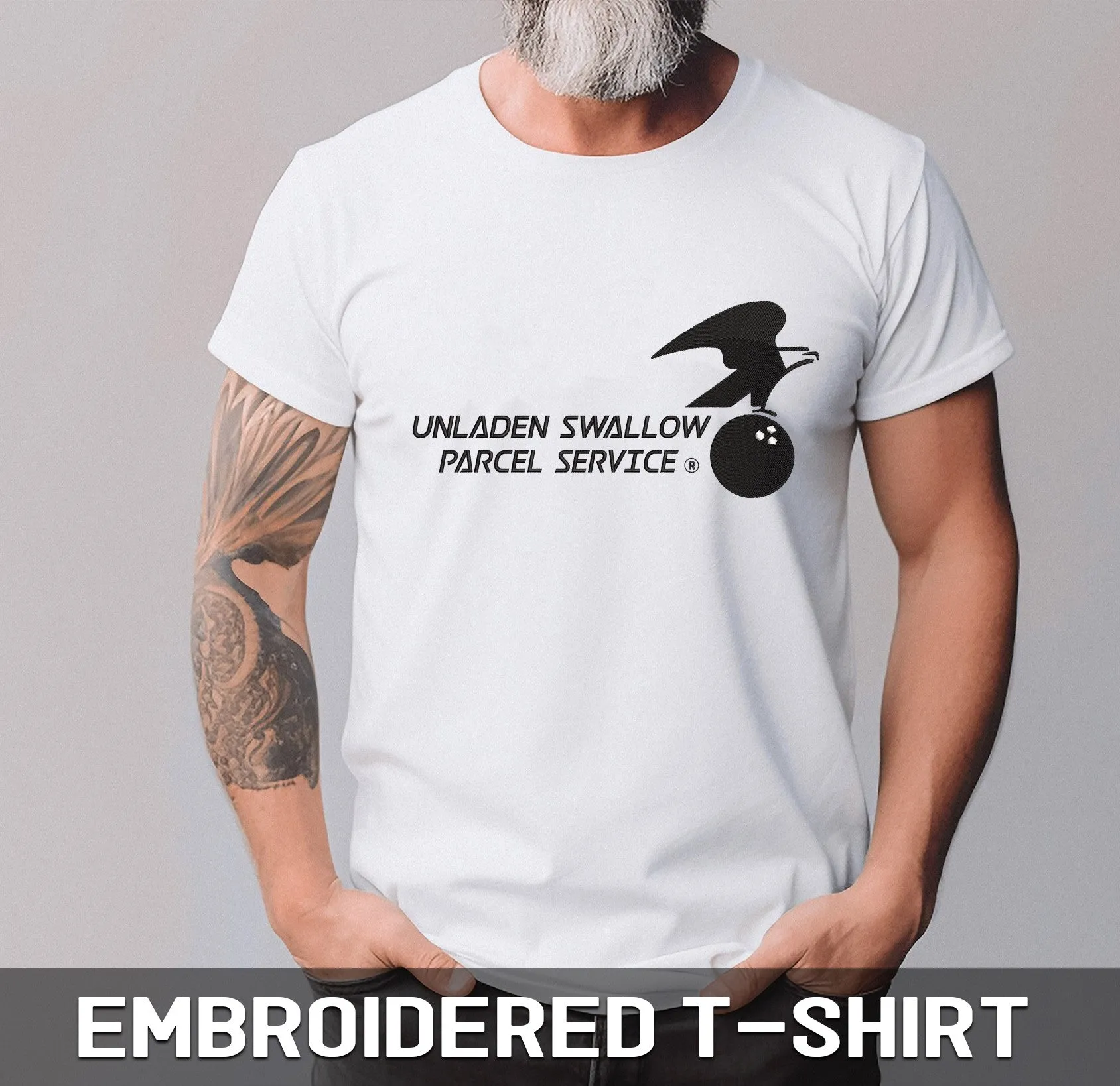 Unladen Swallow Parcel Service Sweatshirt, Hoodie, Premium Tshirt