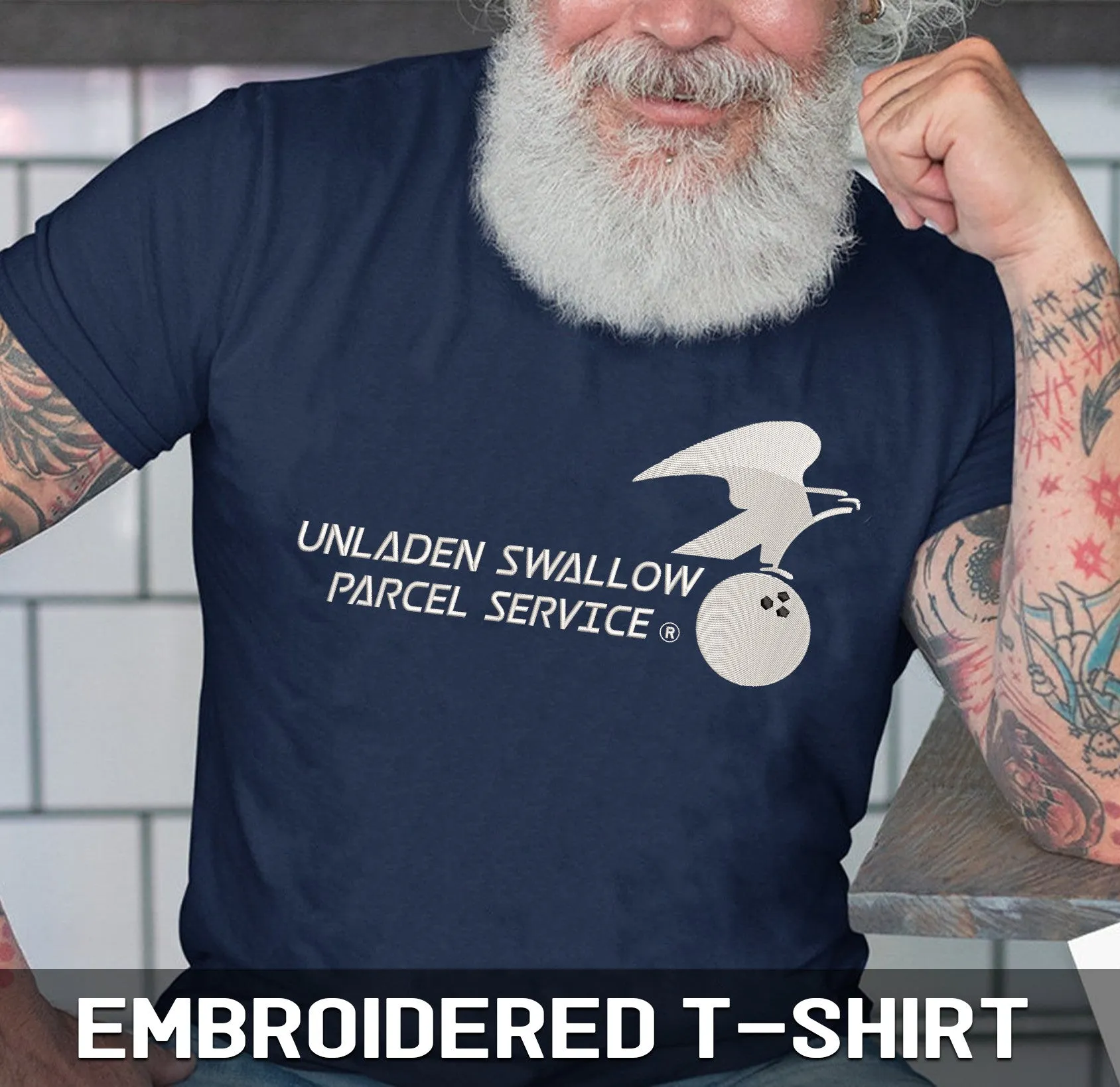 Unladen Swallow Parcel Service Sweatshirt, Hoodie, Premium Tshirt