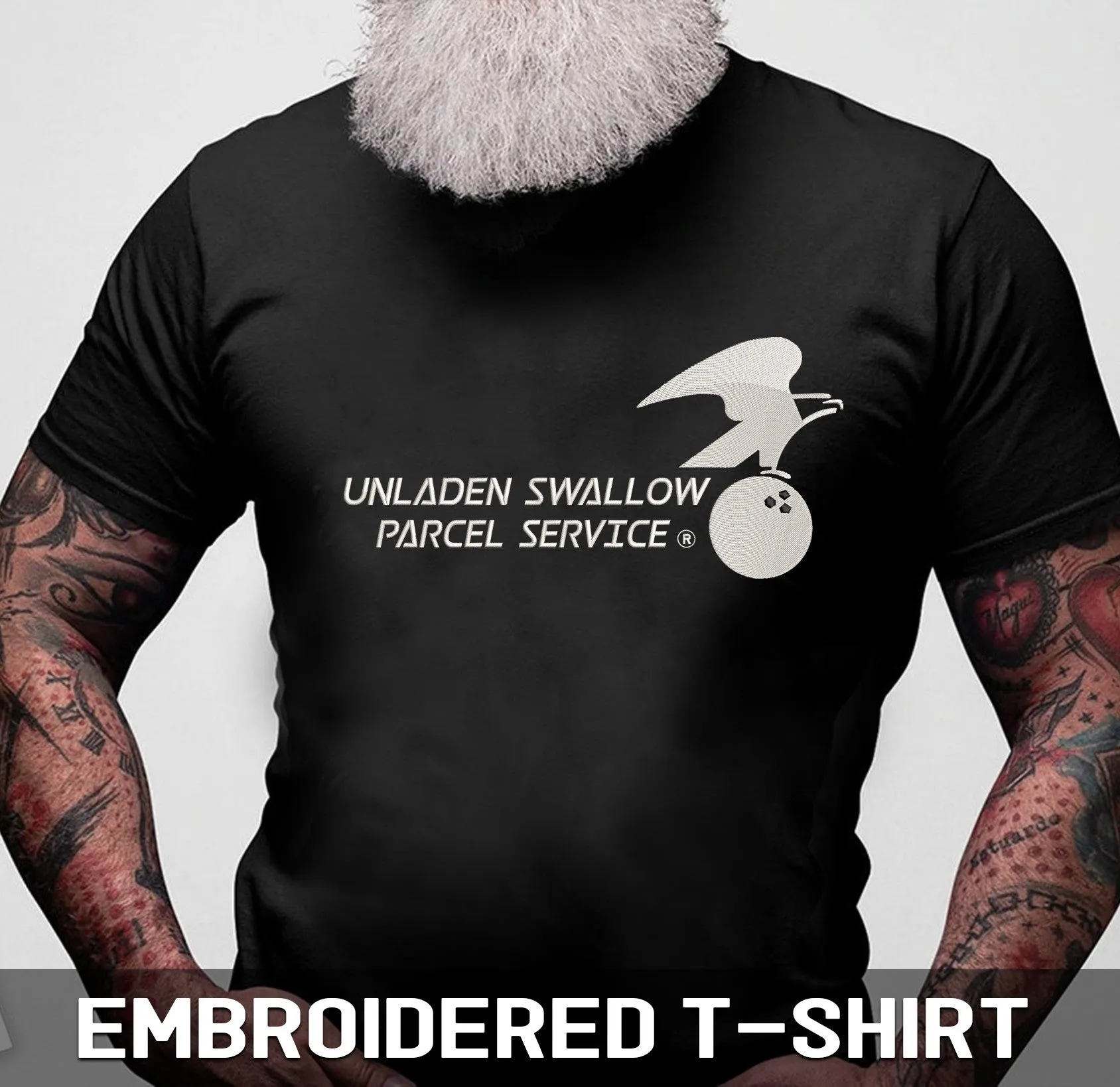 Unladen Swallow Parcel Service Sweatshirt, Hoodie, Premium Tshirt
