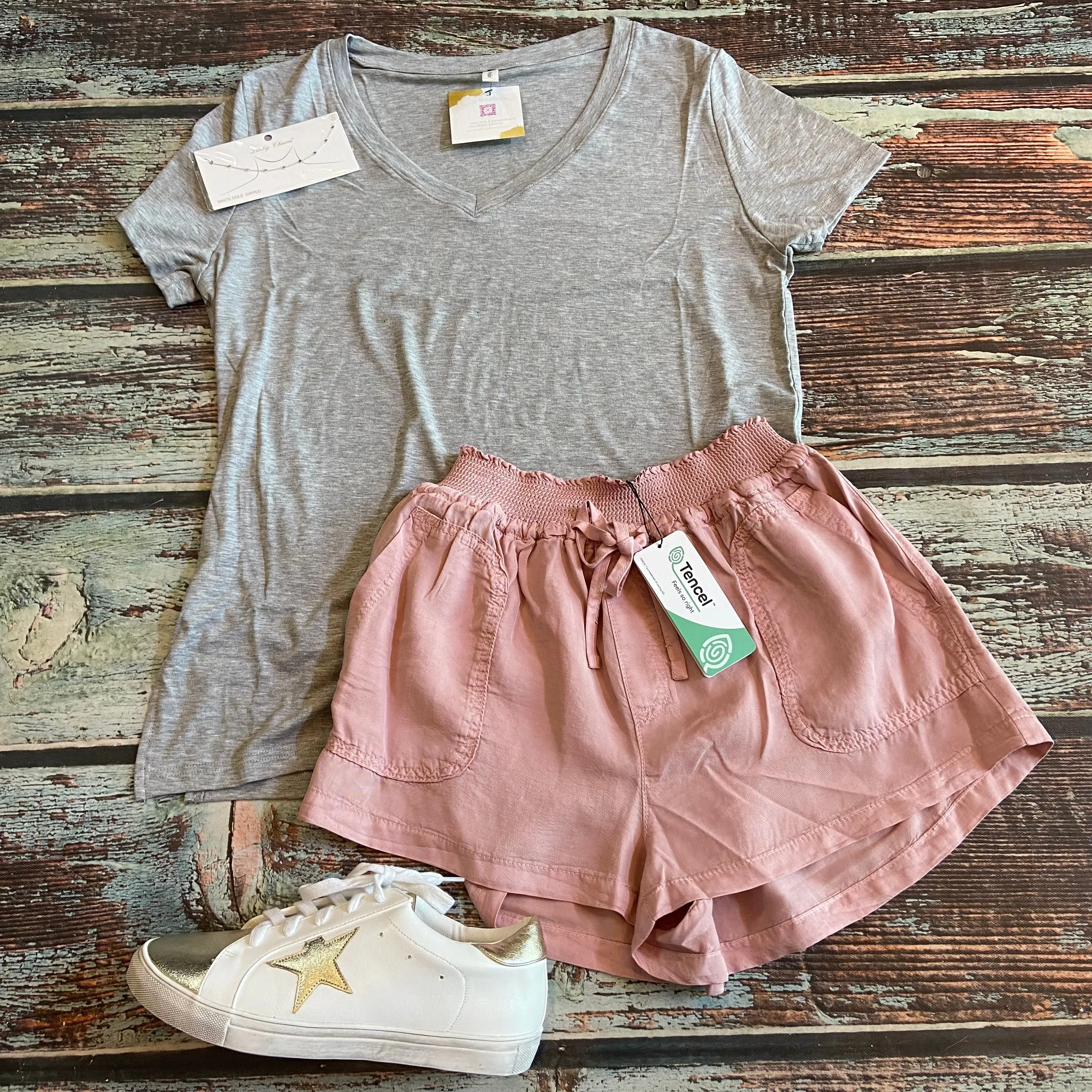 V-Neck Basic Knit Top