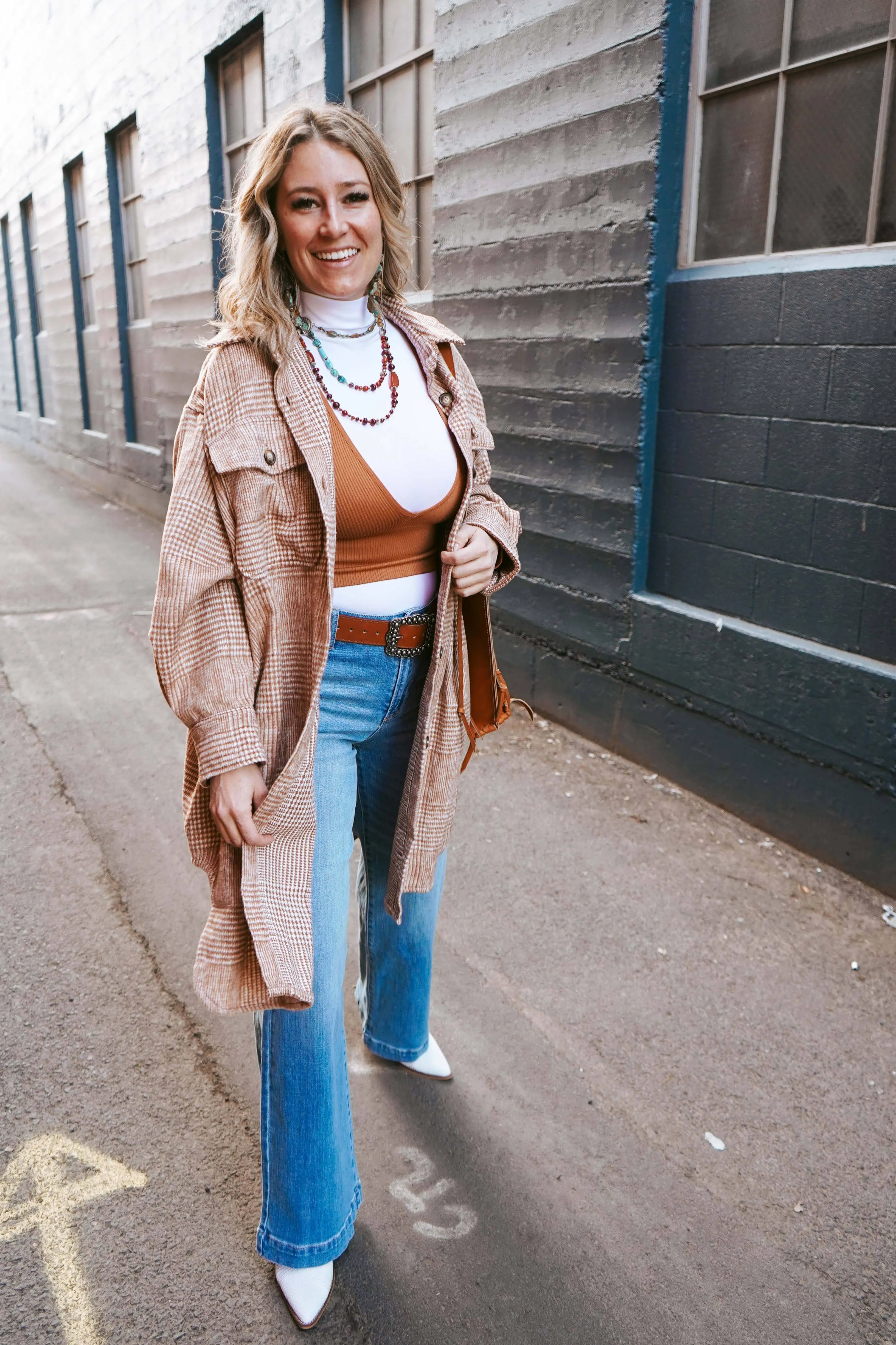 V-Neck Crop Long Sleeve