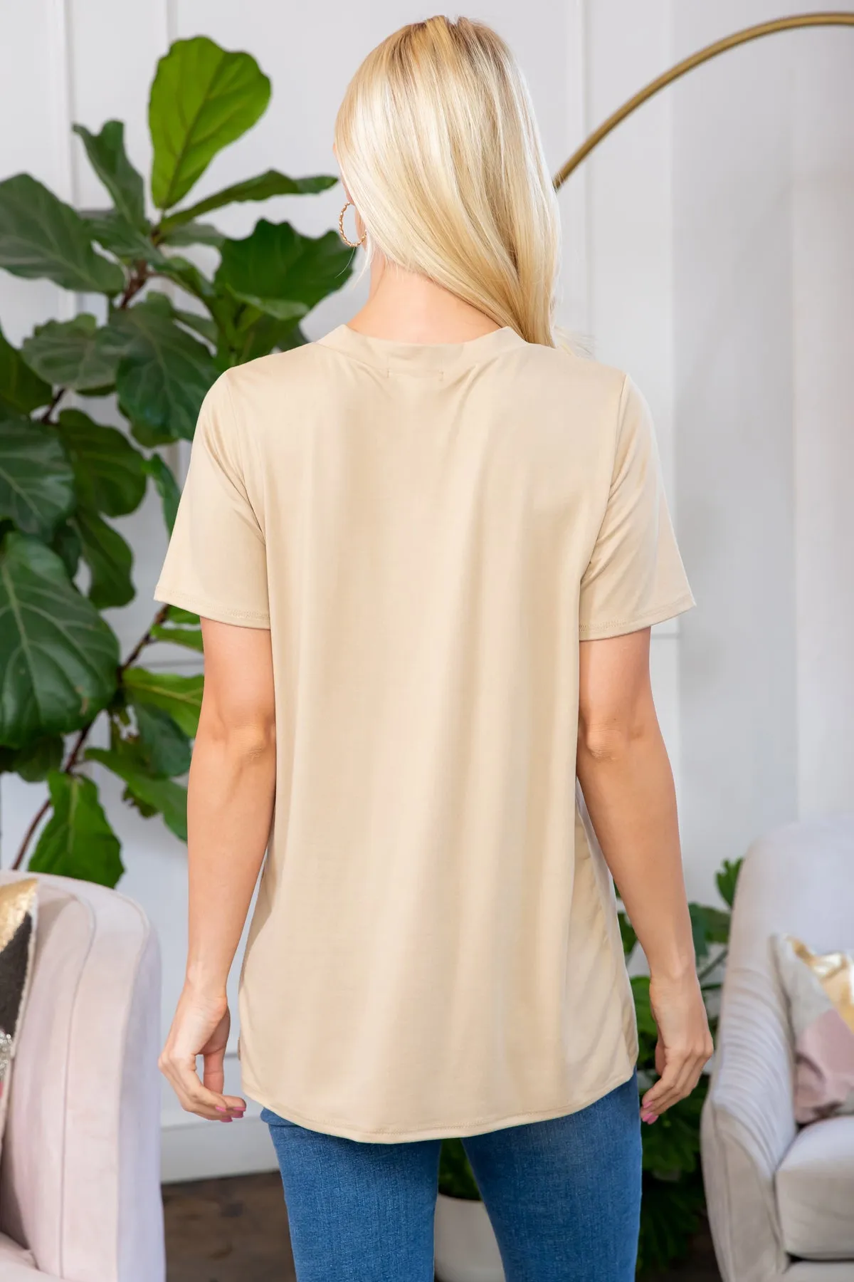 V-Neck Pocket Top