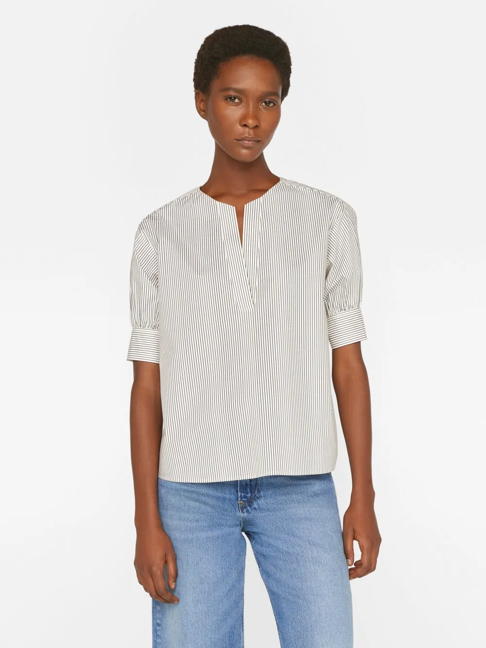 V-Neck Popover Top
