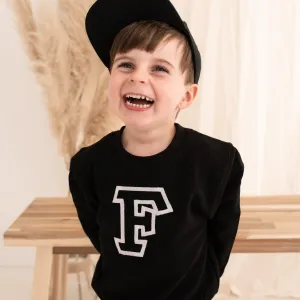 Varsity Initial Embroidered Sweater