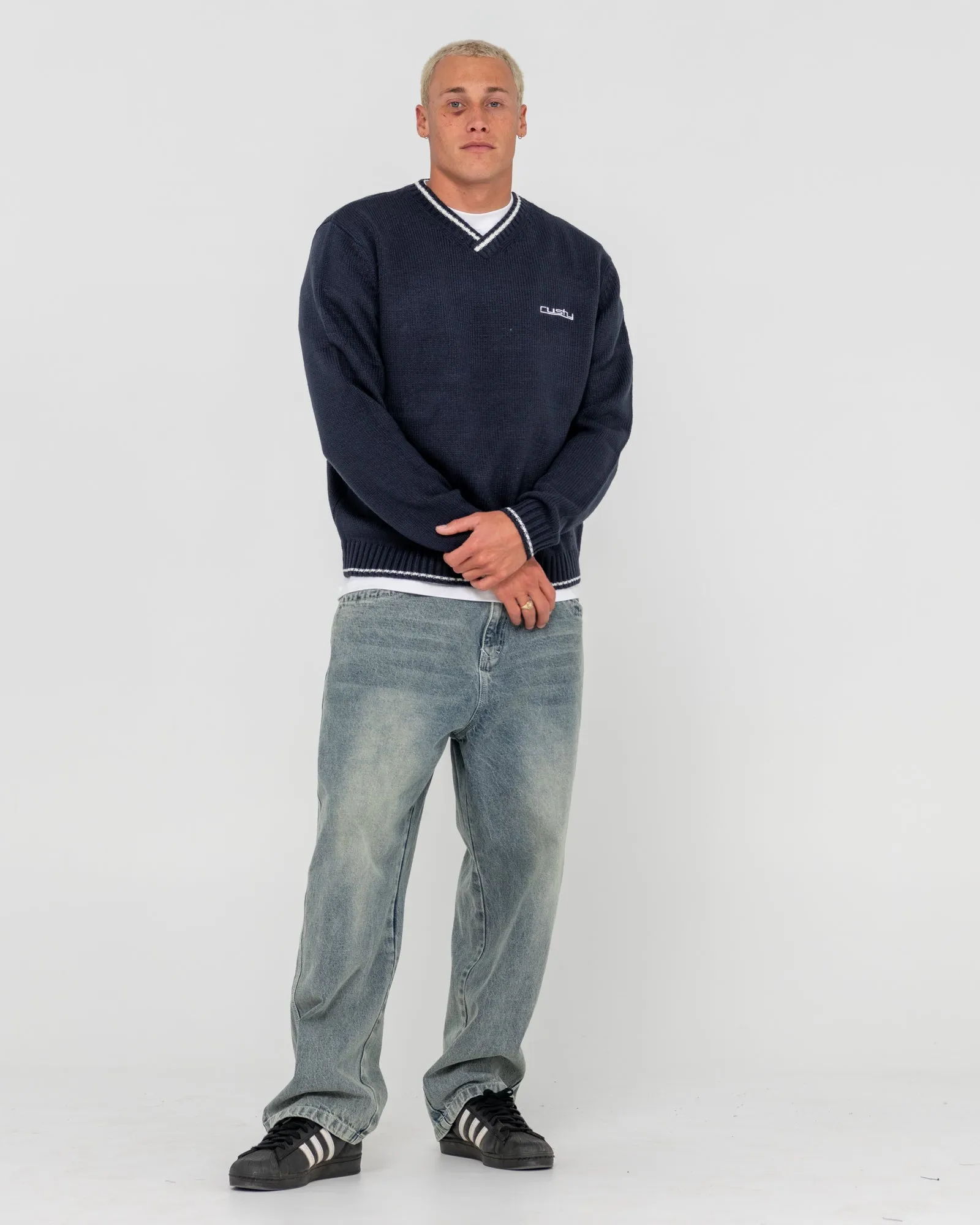 Venom Vee Neck Boxy Knit