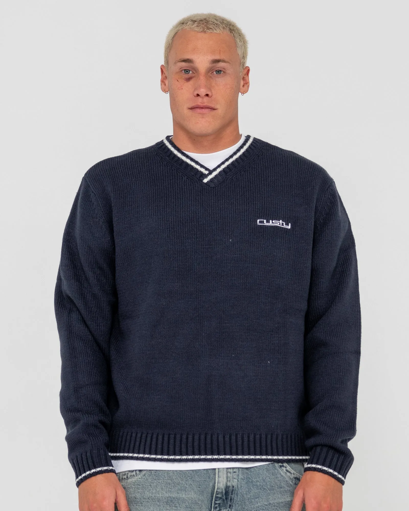 Venom Vee Neck Boxy Knit