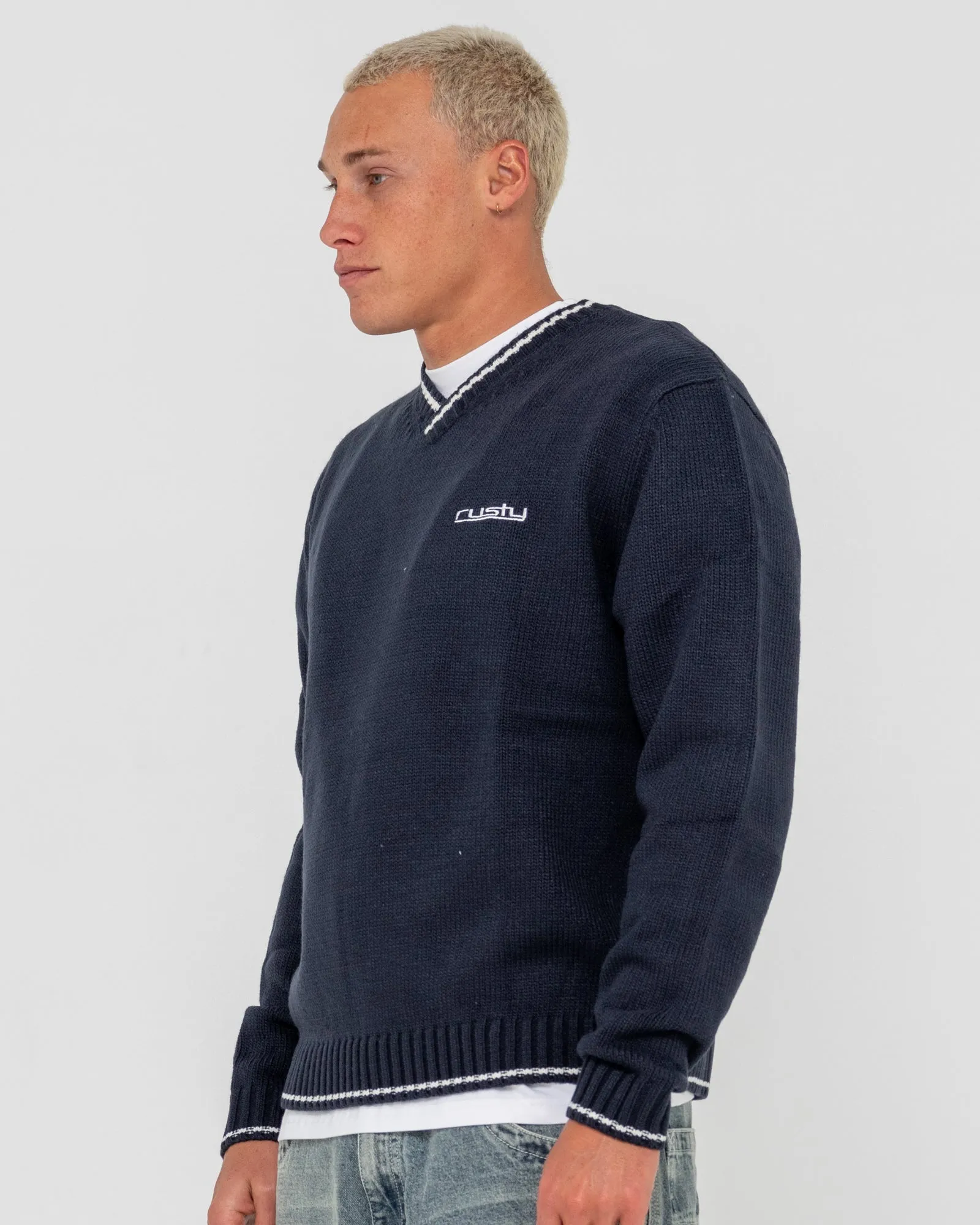 Venom Vee Neck Boxy Knit