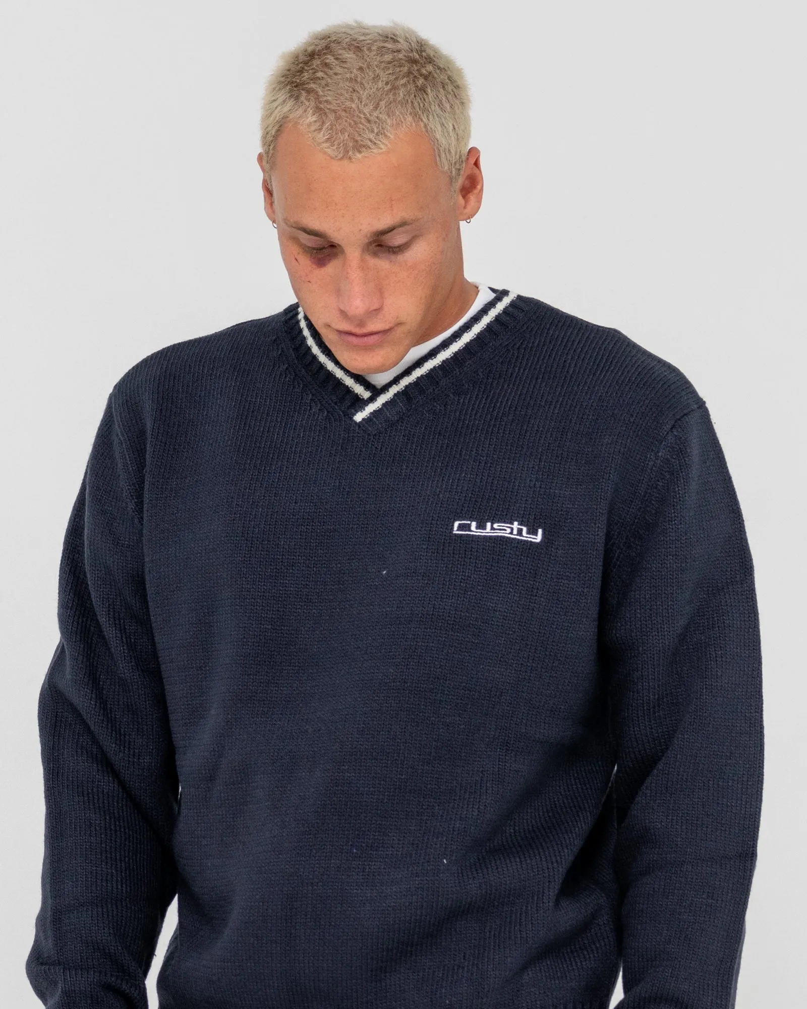 Venom Vee Neck Boxy Knit