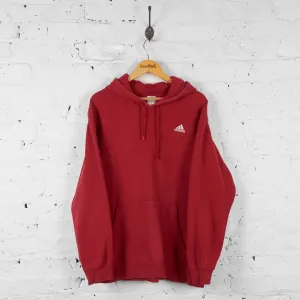 Vintage Adidas Hoodie - Red - XL